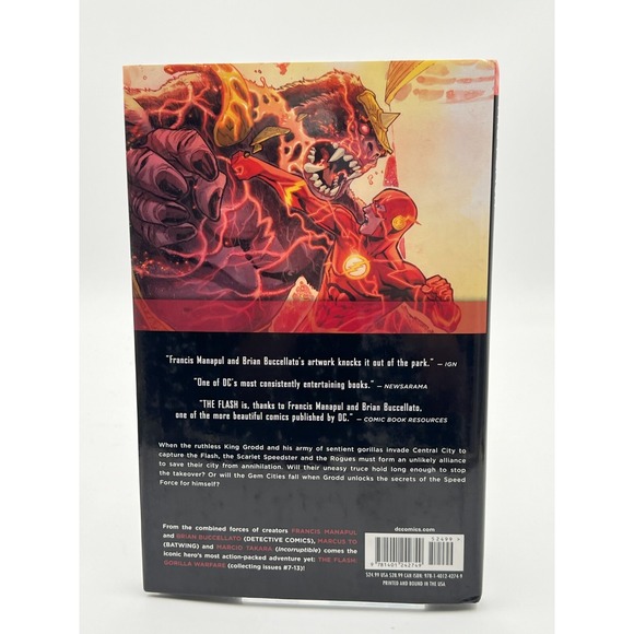 THE FLASH Volume 3 Gorilla Warfare The New 52 DC HCDJ First Print DC Comics - Picture 2 of 14